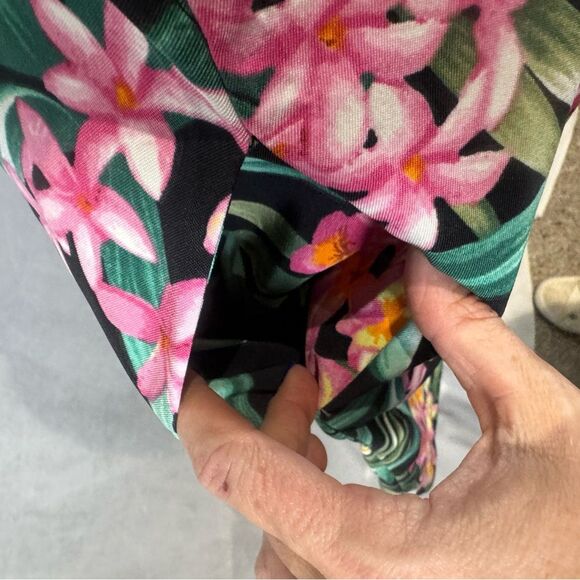 AB Studio beautiful tropical print sheath dress with pockets size 8 - Picture 4 of 7